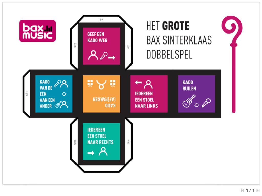 bax music catalog sinterklaas dice game Publitas