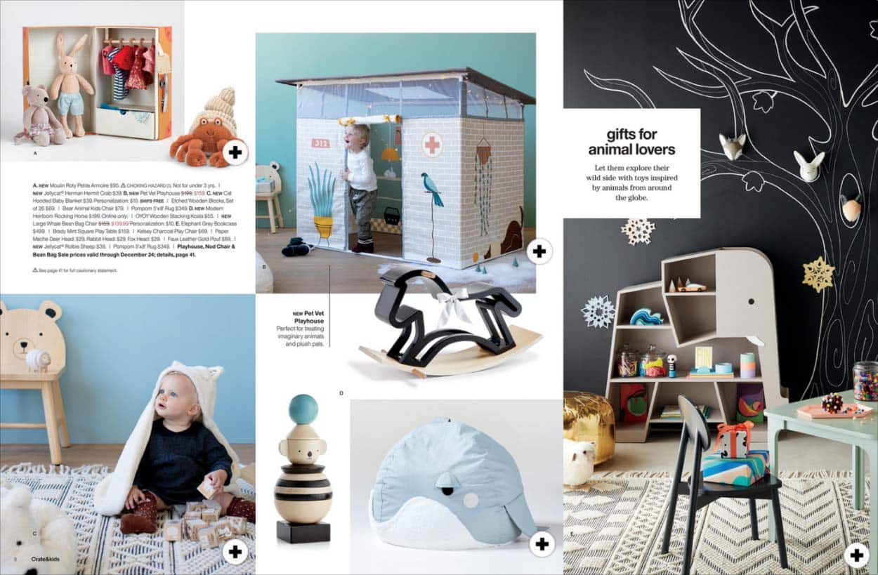 Page from Crate&Kids 2020 gift guide.