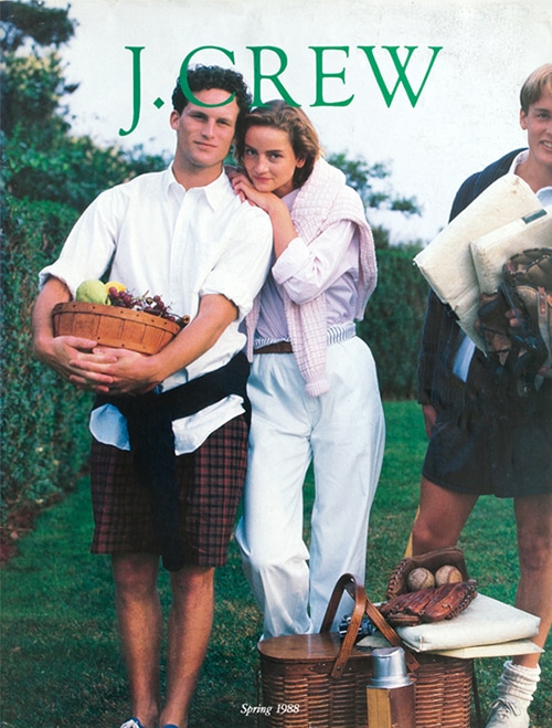 Cover of a 1988 spring J.Crew catalog.