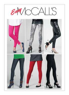 McCall's M6173 (Digital) | Misses'/Miss Petite Pants and Leggings | Front of Envelope