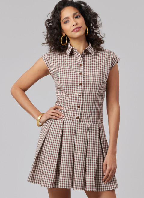 McCall's M8576 | McCall's Sewing Pattern Misses' Dress with Sleeve and Length Variations