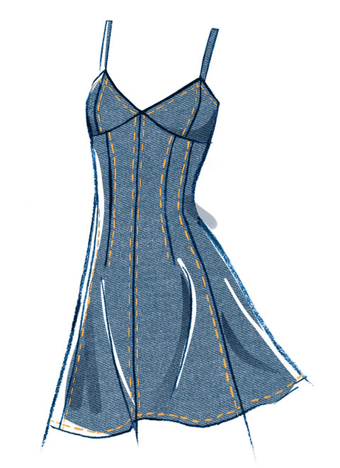 McCall's M8577 | McCall's Sewing Pattern Misses' Dress with Sleeve and Length Variations