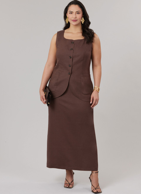 McCall's M8585 | McCall's Sewing Pattern Misses' and Women's Top, Shorts and Skirt with Petite Lines