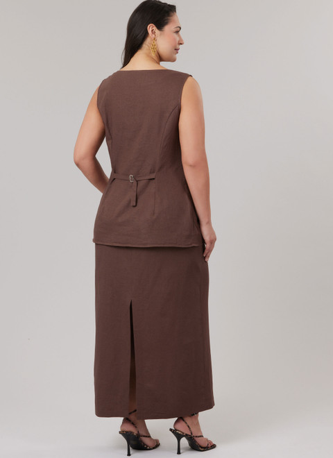 McCall's M8585 | McCall's Sewing Pattern Misses' and Women's Top, Shorts and Skirt with Petite Lines