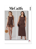 McCall's M8585 | McCall's Sewing Pattern Misses' and Women's Top, Shorts and Skirt with Petite Lines | Front of Envelope