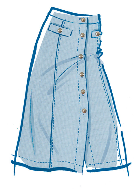 McCall's M8586 | McCall's Sewing Pattern Misses' Top and Skirt in Two Lengths