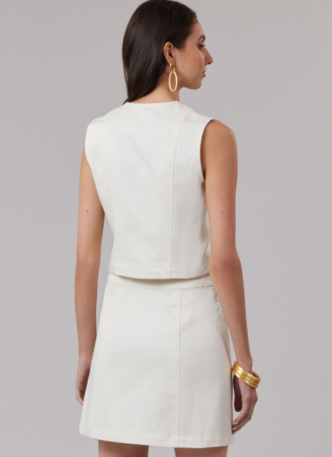 McCall's M8586 | McCall's Sewing Pattern Misses' Top and Skirt in Two Lengths