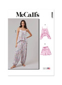 McCall's M8587 | McCall's Sewing Pattern Misses' Top, Shorts and Pants | Front of Envelope