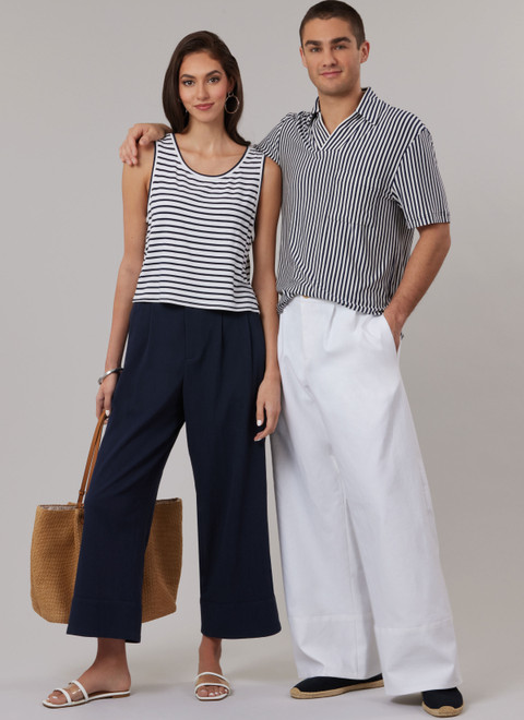McCall's M8588 | McCall's Sewing Pattern Unisex Pants in Two Lengths