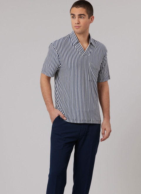 McCall's M8589 | McCall's Sewing Pattern Men's Top with Sleeve Variations