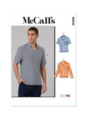 McCall's M8589 | McCall's Sewing Pattern Men's Top with Sleeve Variations | Front of Envelope