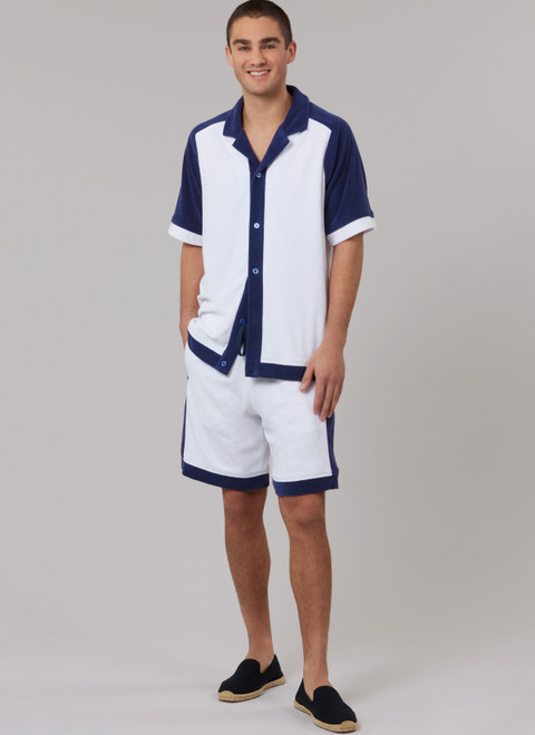 McCall's M8590 | McCall's Sewing Pattern Men's Top, Shorts and Pants