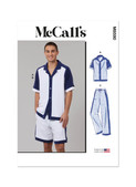 McCall's M8590 | McCall's Sewing Pattern Men's Top, Shorts and Pants | Front of Envelope