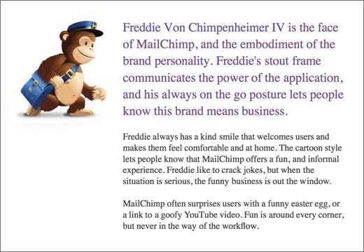 MailChimp design persona