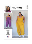 Know Me ME2122 | Misses' Jumpsuit in Two Lengths by Brittany J. Jones | Front of Envelope