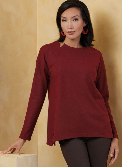 Vogue Patterns V2067 | Misses' Knit Top and Jacket by Marcy Tilton