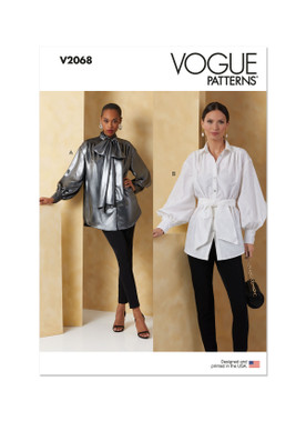 Vogue Patterns V2068 | Misses' Tops and Sash | Front of Envelope