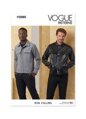 Vogue Patterns V2080 | Men's Jackets | Front of Envelope