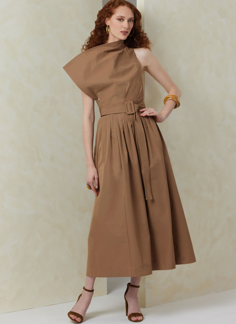 Vogue Patterns V2084 | Vogue Patterns Misses' Dress with Belt and Overbodice