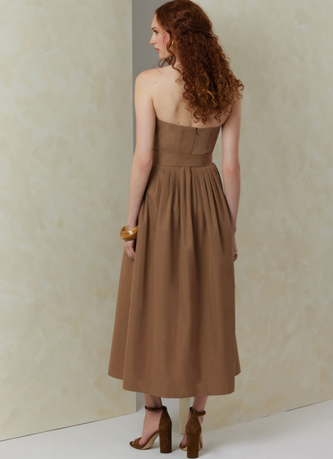 Vogue Patterns V2084 | Vogue Patterns Misses' Dress with Belt and Overbodice
