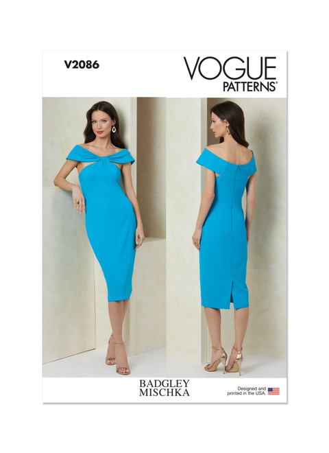 Vogue Patterns V2086 | Vogue Patterns Misses' Dress by Badgley Mischka | Front of Envelope