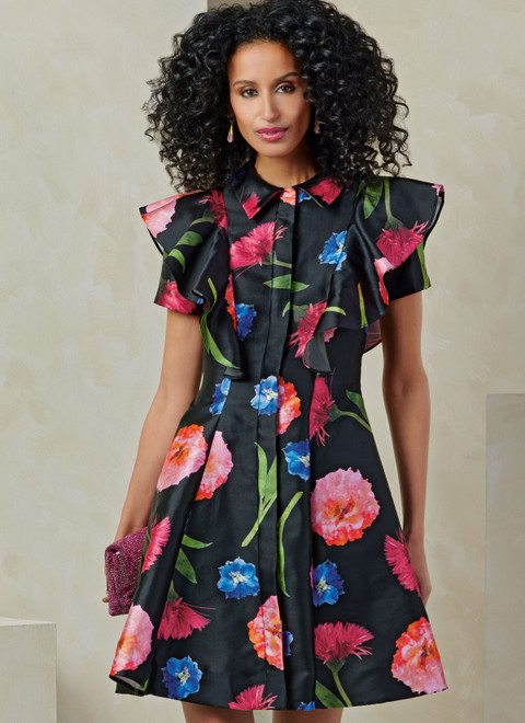 Vogue Patterns V2087 | Vogue Patterns Misses' Dress with Sleeve and Length Variations