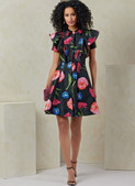 Vogue Patterns V2087 | Vogue Patterns Misses' Dress with Sleeve and Length Variations