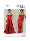 Vogue Patterns V2088 | Vogue Patterns Misses' Dress and Overskirt | Front of Envelope