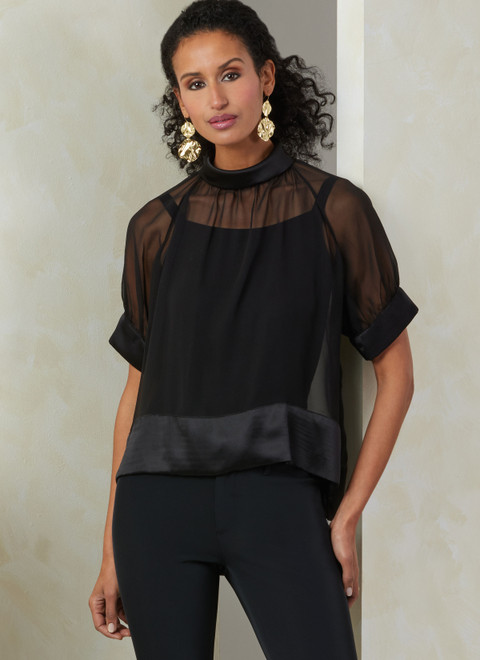 Vogue Patterns V2090 | Vogue Patterns Misses' Top with Sleeve Variations