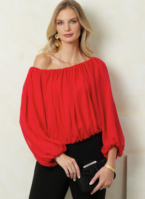 Vogue Patterns V2091 | Vogue Patterns Misses' Top with Length Variations