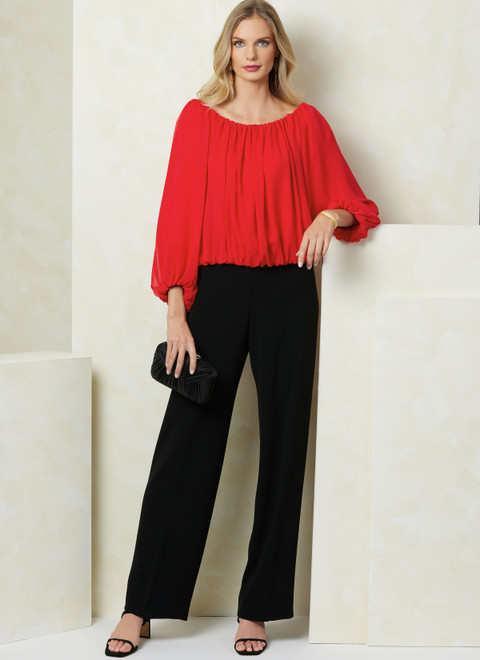 Vogue Patterns V2091 | Vogue Patterns Misses' Top with Length Variations