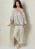 Vogue Patterns V2091 | Vogue Patterns Misses' Top with Length Variations