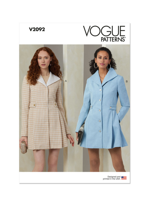 Vogue Patterns V2092 | Vogue Patterns Misses' Coats | Front of Envelope