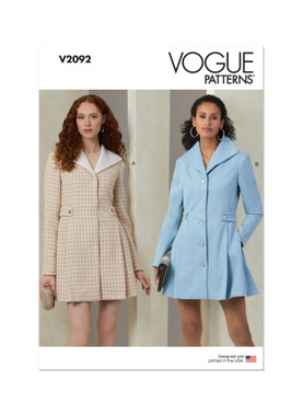 Vogue Patterns V2092 | Vogue Patterns Misses' Coats | Front of Envelope