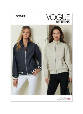 Vogue Patterns V2093 | Vogue Patterns Misses' Jackets | Front of Envelope