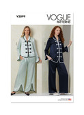 Vogue Patterns V2099 | Vogue Patterns Misses' Pajamas | Front of Envelope