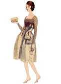 Vogue Patterns V2101 | Vogue Patterns 1950s Misses' Dress with Belt and Sash