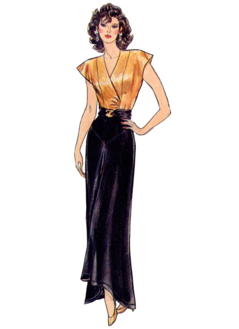 Vogue Patterns V2102 | Vogue Patterns 1980s Misses' Skirts
