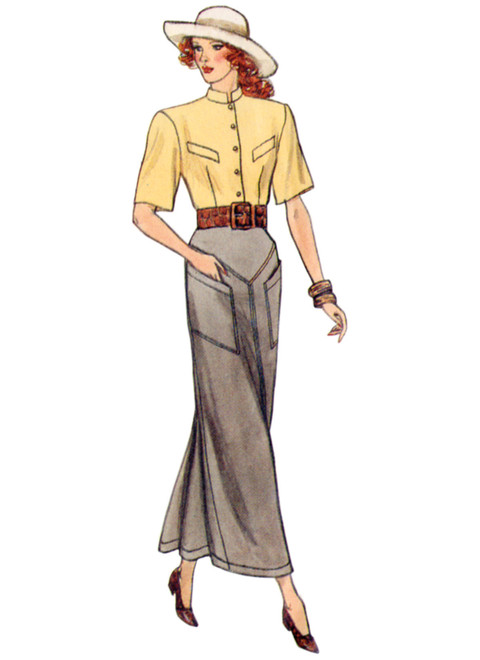 Vogue Patterns V2102 | Vogue Patterns 1980s Misses' Skirts