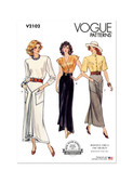 Vogue Patterns V2102 | Vogue Patterns 1980s Misses' Skirts | Front of Envelope