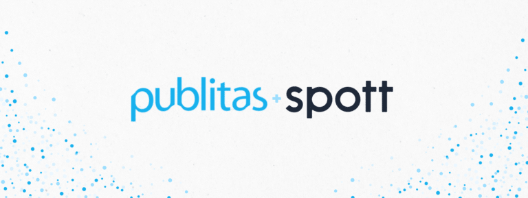 logos of Publitas and Spott