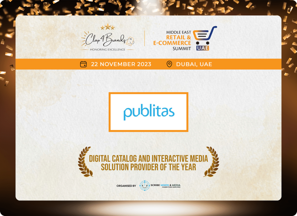 publitas award middle east retail ecommerce summit celebration Publitas