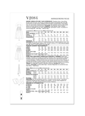 Vogue Patterns V2084 | Vogue Patterns Misses' Dress with Belt and Overbodice | Back of Envelope