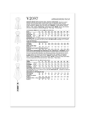 Vogue Patterns V2087 | Vogue Patterns Misses' Dress with Sleeve and Length Variations | Back of Envelope