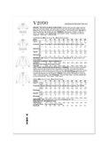 Vogue Patterns V2090 | Vogue Patterns Misses' Top with Sleeve Variations | Back of Envelope