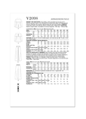 Vogue Patterns V2098 | Vogue Patterns Misses' Top and Pants by Tom And Linda Platt | Back of Envelope