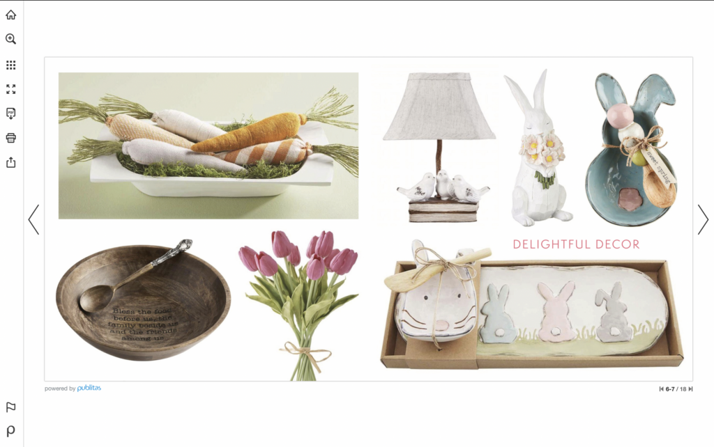 Weirs Furniture Easter-Themed Digital Catalog